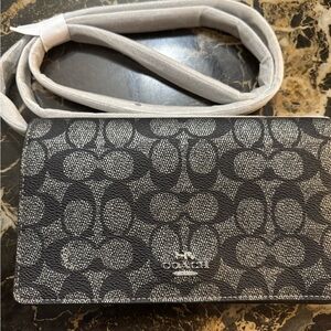 Coach Black and Gray Crossbody